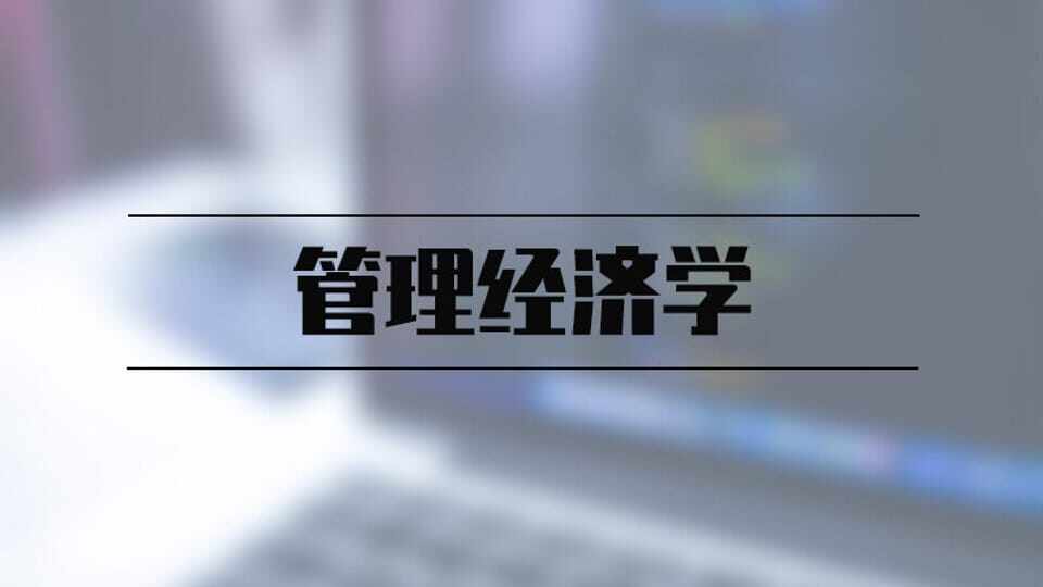 管理经济学