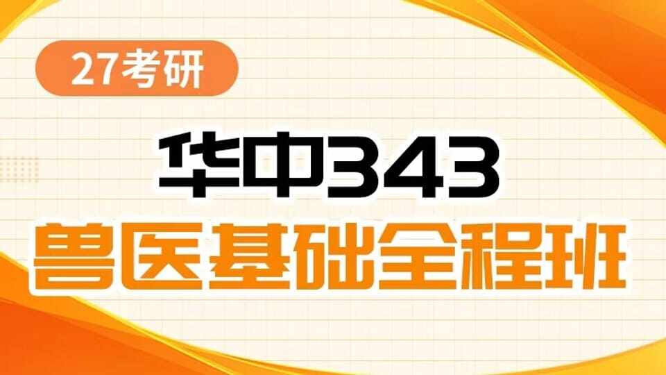华中343全程班