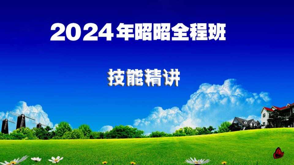 2024年实践技能精讲（官方有沿用往年的课程，无需咨询）